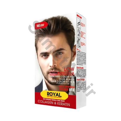 کیت-رنگ-مو-قهوه-ای-متوسط-مردانه-رویال-کد-105