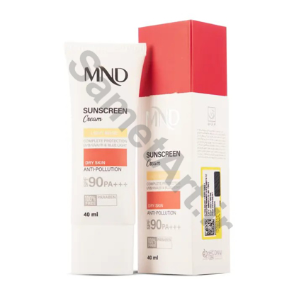 کرم-ضد-آفتاب-با-فاکتور-حفاظتی-90-spf-90-بـژ-روشن-ام-ان-دی-مناسب-پوست-خشک