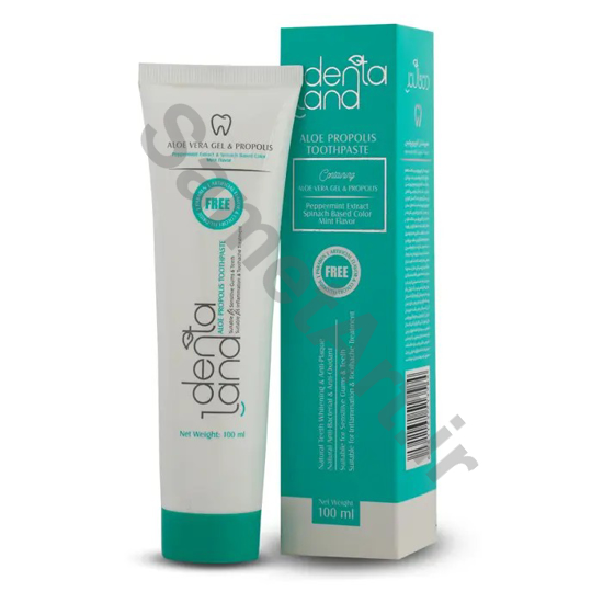 خمیردندان-آلوپروپولیس-دنتالند-حاوی-ژل-آلوئهورا-و-بره-موم-با-طعم-نعناع